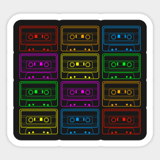 Cassettes Sticker